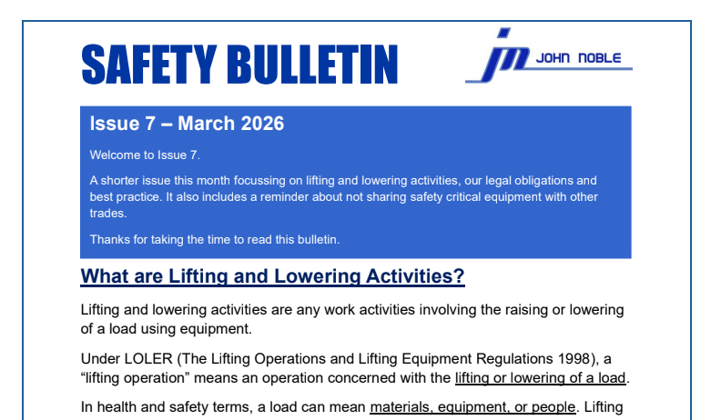health and safety bulletin issue 7